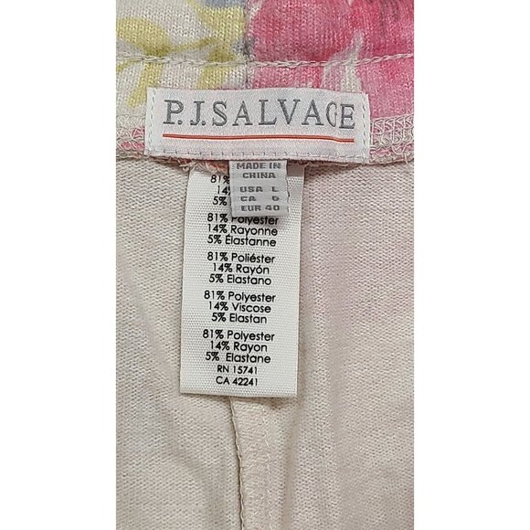 PJ Salvage Pajama Shorts Womens Large Happy Blooms Floral Print Loungewe… - Picture 8 of 9